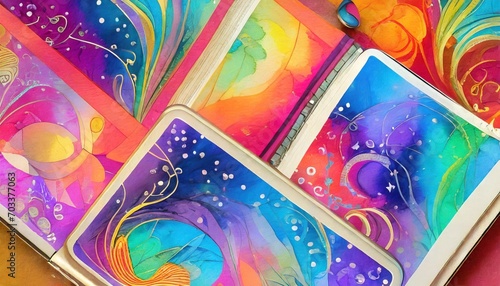 abstract colourful background notebook cover i pad i phone wallpaper fantasy high quality images