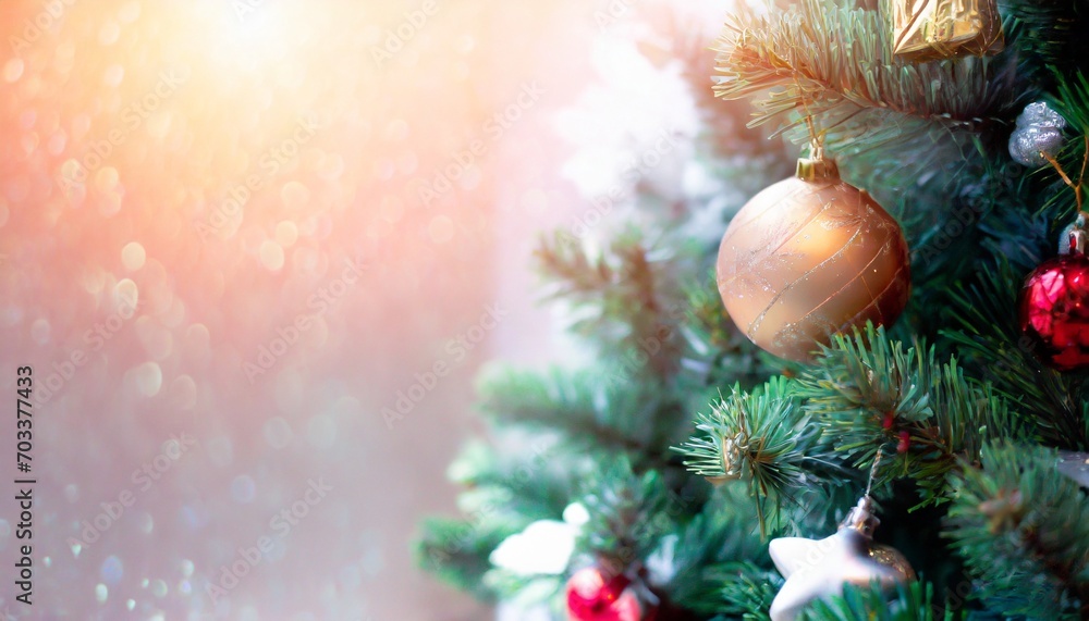 Obraz premium christmas tree background with copy space ai