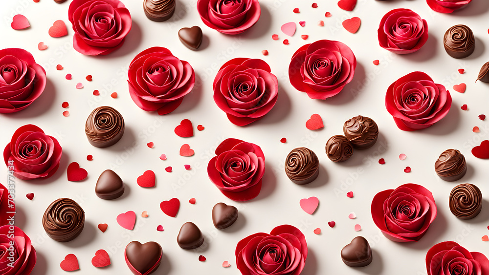 seamless background with red roses
Valentine day chocolate
AI generated seamless background with red roses
Valentine day chocolate
AI generated