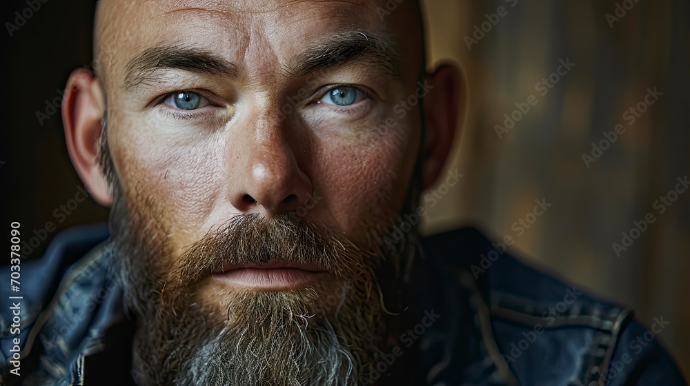 Young Bald Man Beard Wearing Casual, Background HD For Designer Young Bald Man Beard Wearing Casual, Background HD For Designer