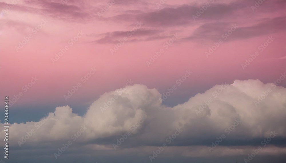 Obraz premium some clouds are over a pink sky
