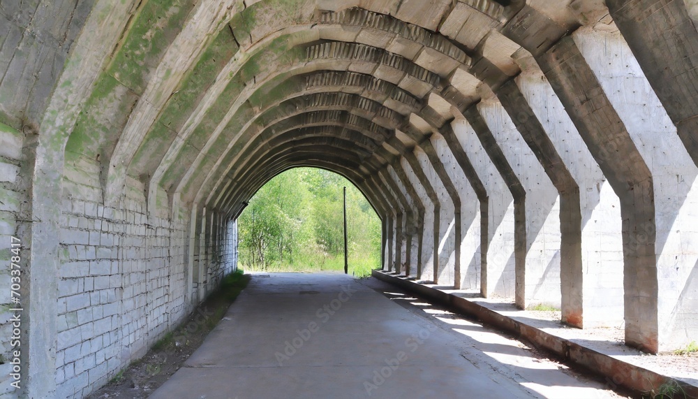 reinforced concrete tunnel structure with side openings