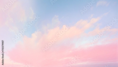 pink clouds on a blue sky dawn hues baby pink soft light wallpaper background