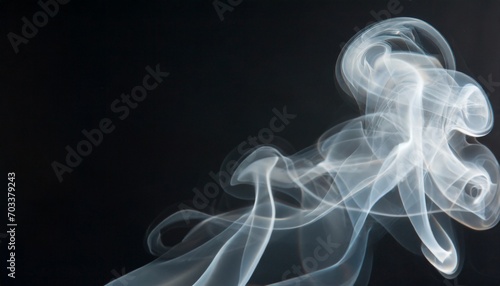 white smoke texture on black background