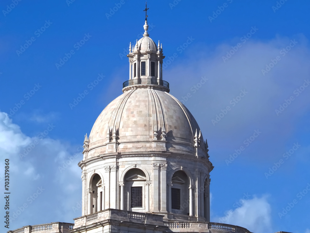 Church named Igreja de Santa Engrácia or National Pantheon in Lisbon in Portugal