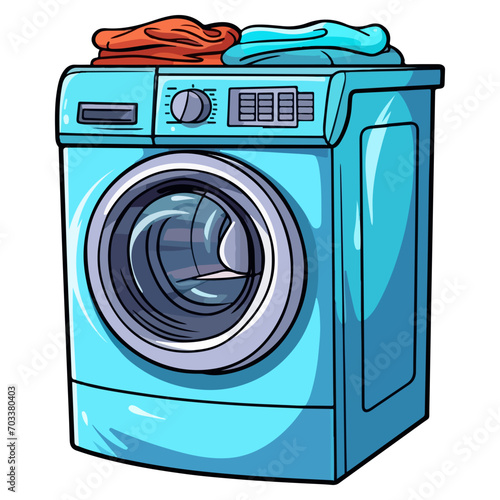 washing machine and laundry, laundry sticker