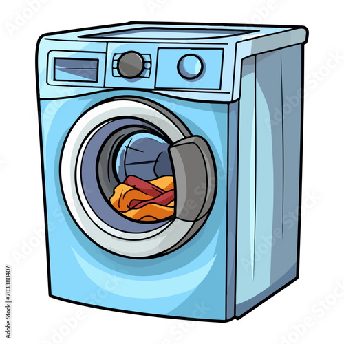 washing machine and laundry, laundry sticker