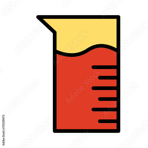 Liquid Chemical Aboratory Filled Outline Icon photo