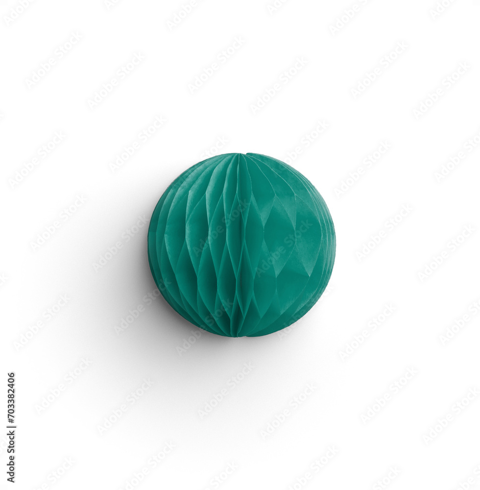 Green Honeycomb Paper Ball Half 2 Green Honeycomb Paper Ball Half 2