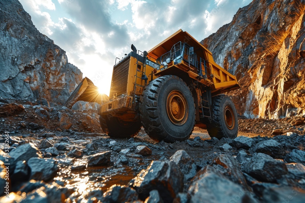 Obraz premium bulldozer in action