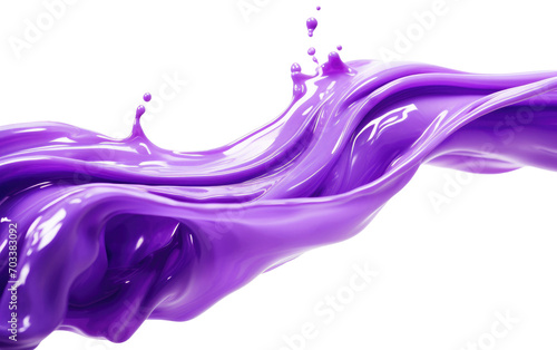 A Genuine Snapshot Showcasing the Radiance of Purple Slime Isolated on Transparent Background.