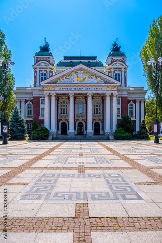 Ivan Vazov National Theatre in Sofia. Bulgaria, Southeast Europe.