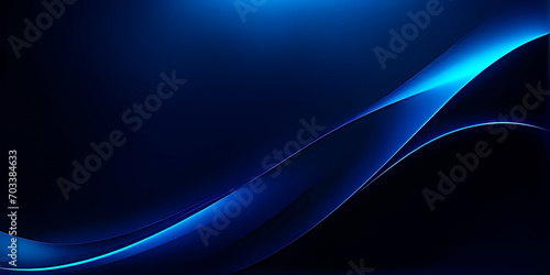 Elegant dark blue wavy background with copy space. Can be used as background or wallpaper.