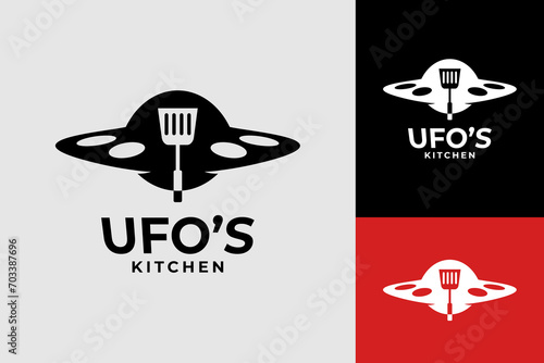 UFO restaurant food chef Logo Design