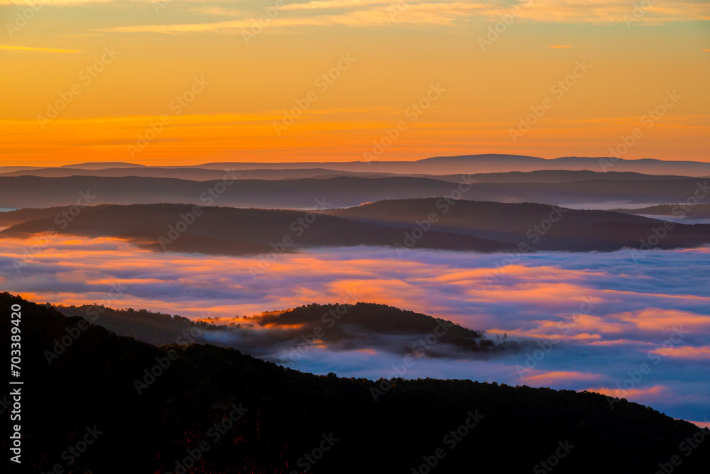 Obraz premium The Highland Scenic Highway is a designated National Scenic Byway 