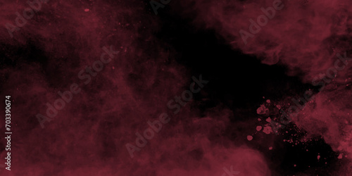 Pink sky with black background and blurred pattern background. Abstract watercolor red and black. Red and pink powder explosion on black. Modern social media post background