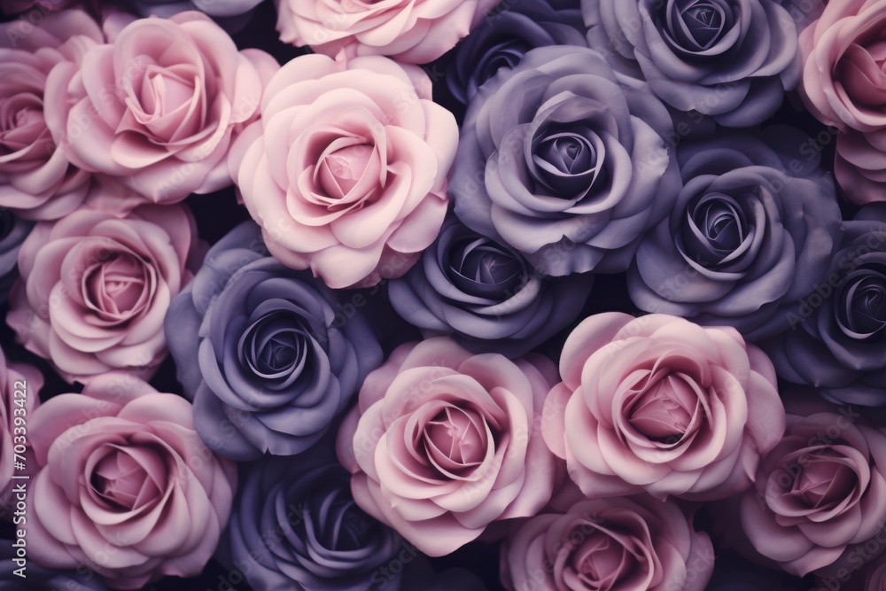 Dark rose indigo pastel gradient background
