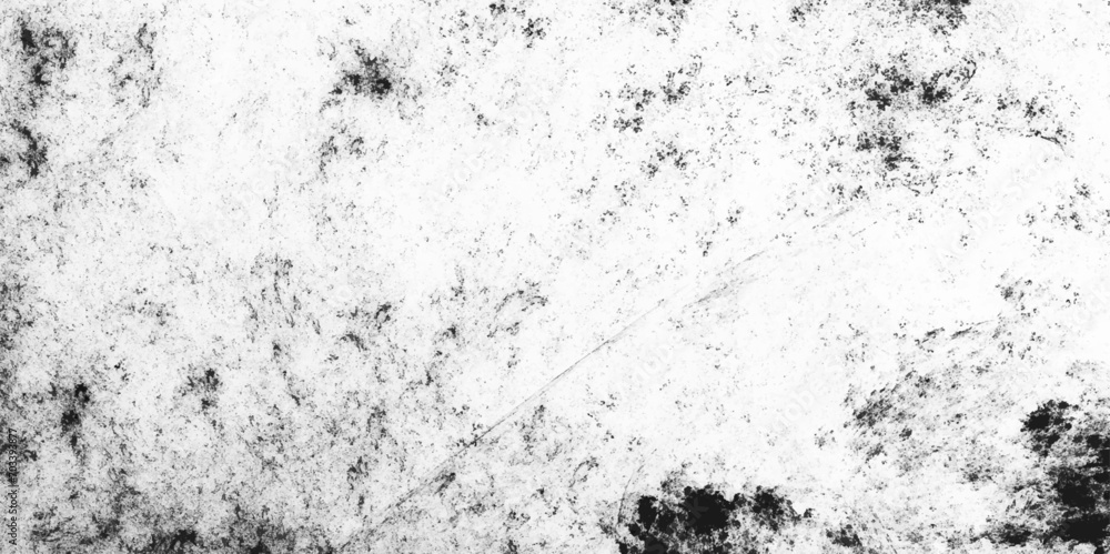 Fototapeta premium Luxury white paper texture with speckled grunge black and white crack paper texture design. Rustic Texture floor concept surreal granite quarry stucco distress overlay with monochrome design, old dust
