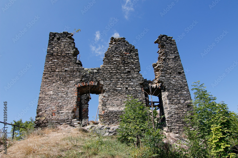 The ruins of Andelska hora castle, Czech Republic
