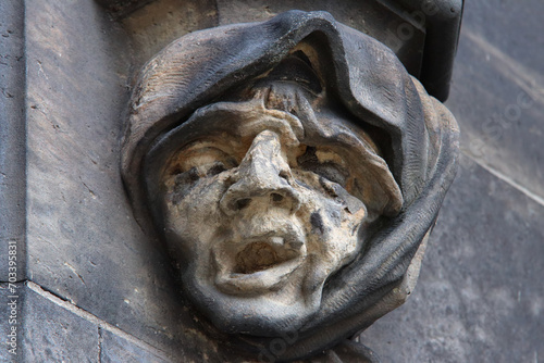 Decorative element on the church of St. Peter and Paul in Vysehrad photo