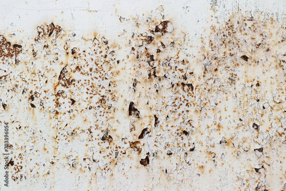 Flaking paint from the metal surface Flaking paint from the metal surface
