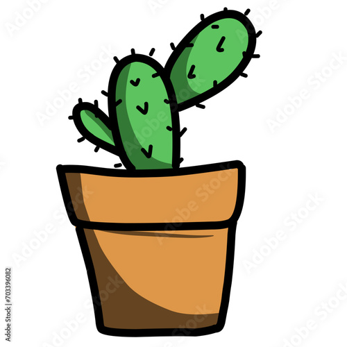 Kumpulan ilustrasi vektor kaktus. ilustrasi vektor kaktus dalam gaya datar. Vektor set kaktus cerah. Ilustrasi desain vektor set kaktus