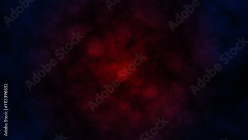 Red glowing mass of matter on dark blue background photo