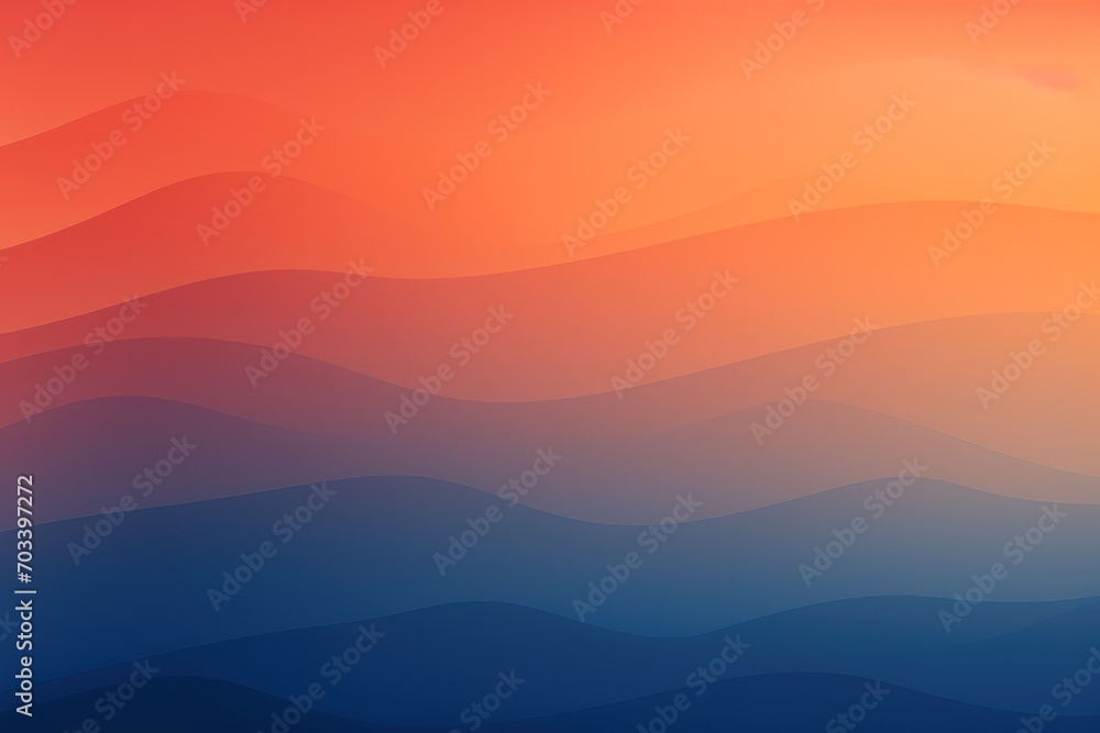 Naklejka premium Dark orange navy pastel gradient background