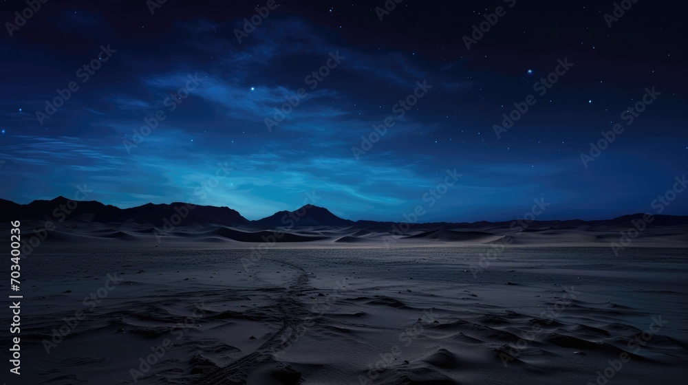 Desert night  stars  sunset  clouds  milky way  photographer. - obrazy, fototapety, plakaty 