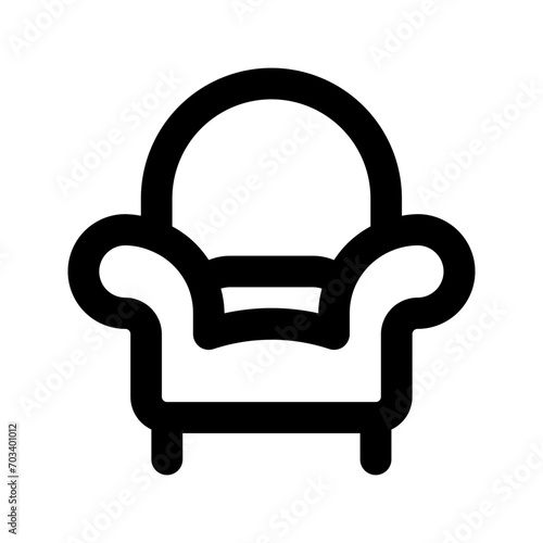 armchair line icon