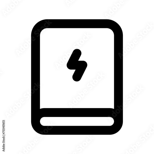 powerbank line icon