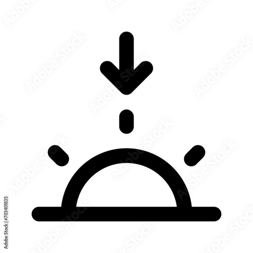 sunset line icon