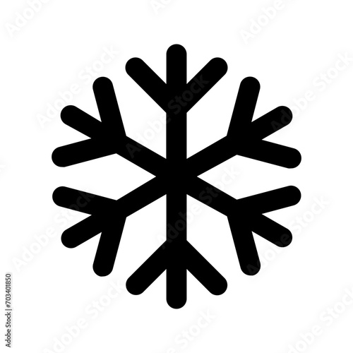 snowflake line icon