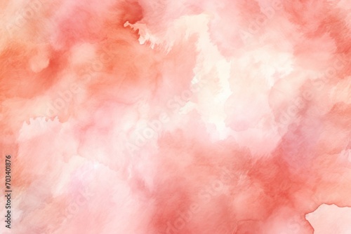 Coral watercolor abstract background