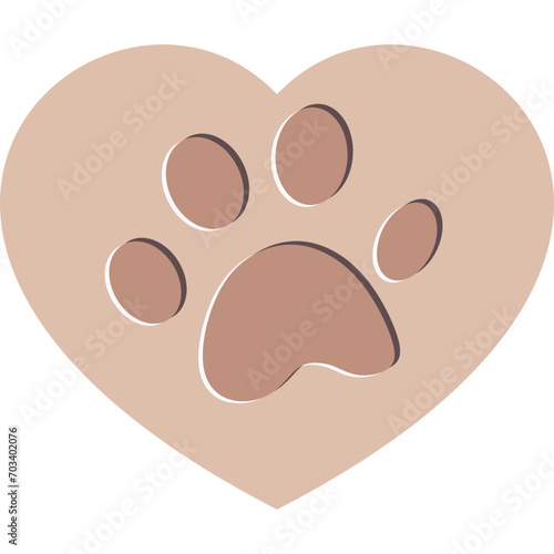 Cat Paw Footprint