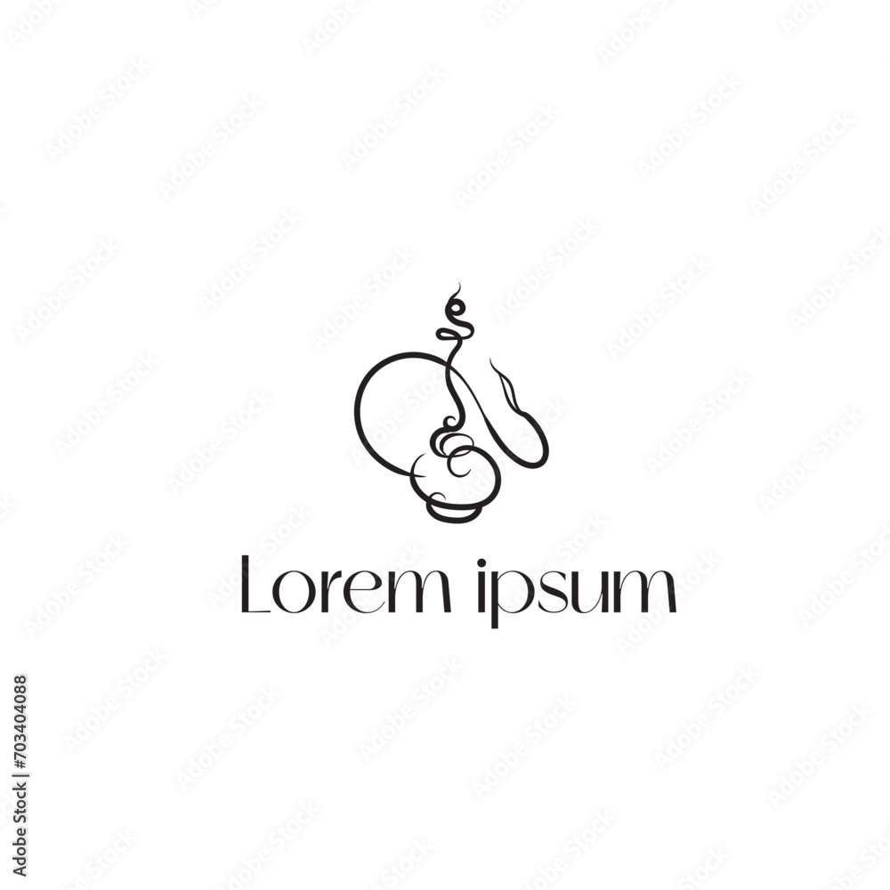 modern and sophisticated hookah logo design modern and sophisticated hookah logo design