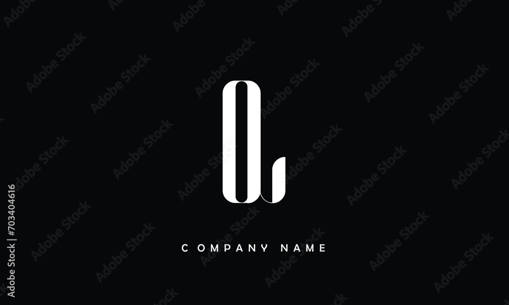 LO, OL, L, O Abstract Letters Logo Monogram LO, OL, L, O Abstract Letters Logo Monogram