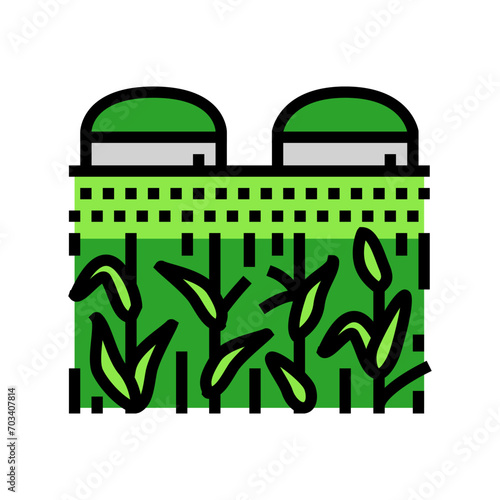 bioenergy farming biomass color icon vector. bioenergy farming biomass sign. isolated symbol illustration