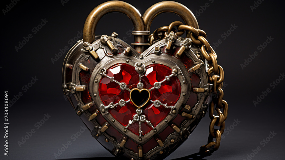  Hearts padlock security