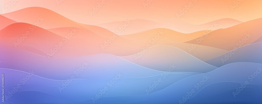 Blue lavender orange pastel gradient background 