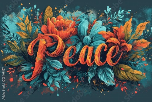 Peace Quote typography t shirt design art t-shirt design