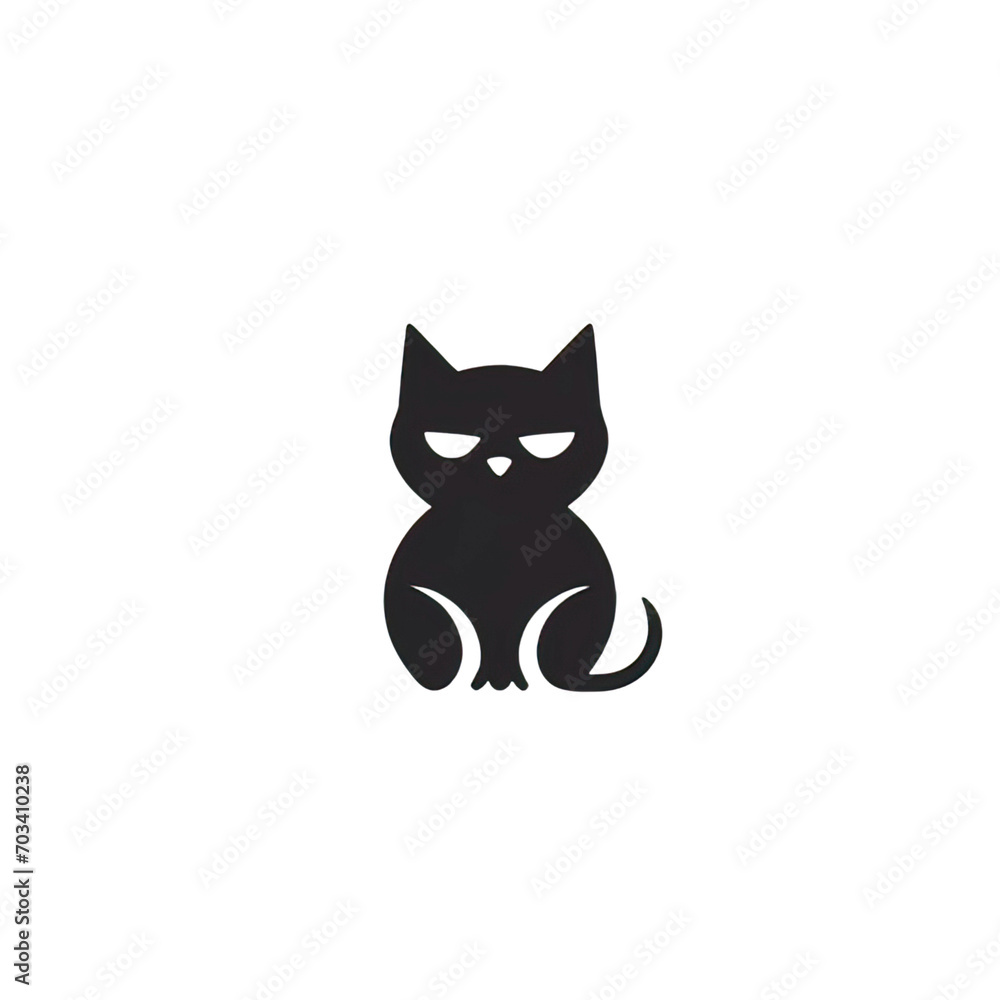 cat in black  