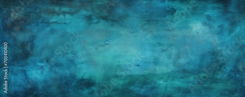 Aquamarine background on cement floor texture © Celina