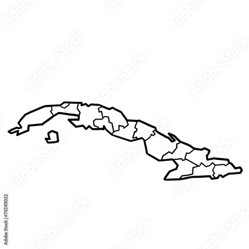 Cuba political map