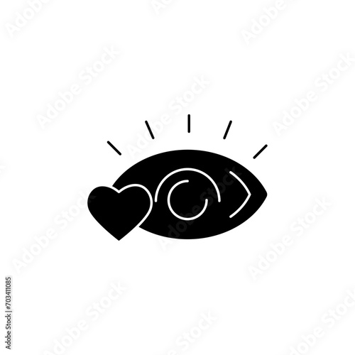 adore concept line icon. Simple element illustration. adore concept outline symbol design.