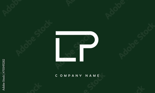 LP, PL, L, P Abstract Letters Logo Monogram