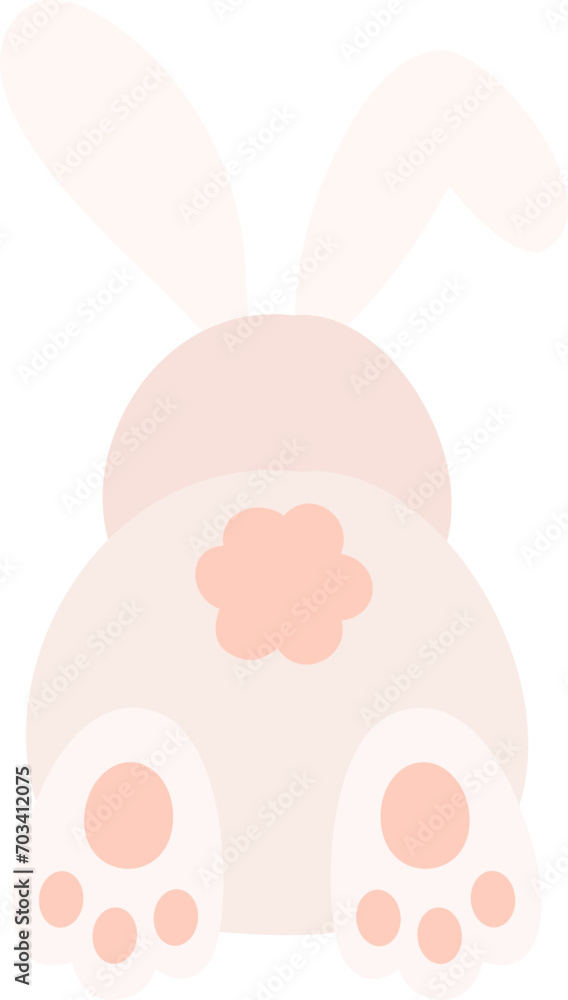 Cute bunny butt vector. Rabbit Tail SVG. Cute bunny butt vector. Rabbit Tail SVG.