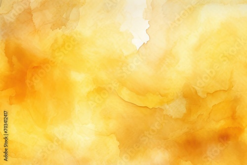 Amber Yellow watercolor abstract background.  © Celina