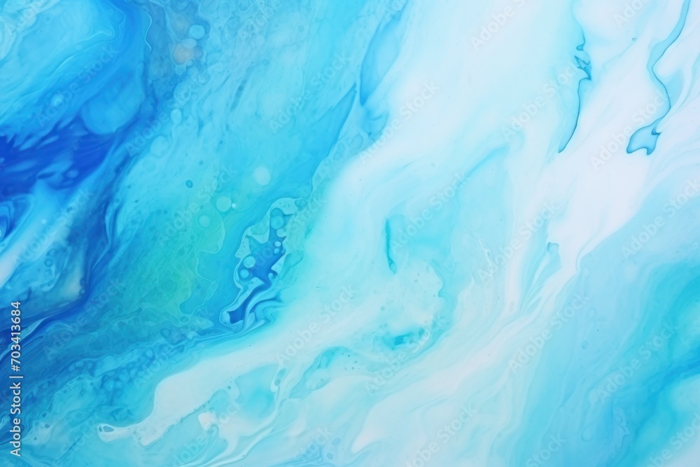 Abstract watercolor paint background by turquoise and indigo with liquid fluid texture for background