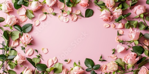 Romantic background. Beautiful flowers Valentine's Day. Romantic background with flowers for birthday, wedding. Spring background with flowers © megavectors